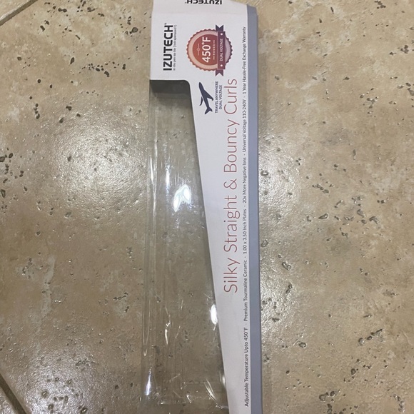 Izutech Two Tone 1.00 inch Flat Iron-silky straight and bouncy curls up to 450°F - Picture 10 of 12